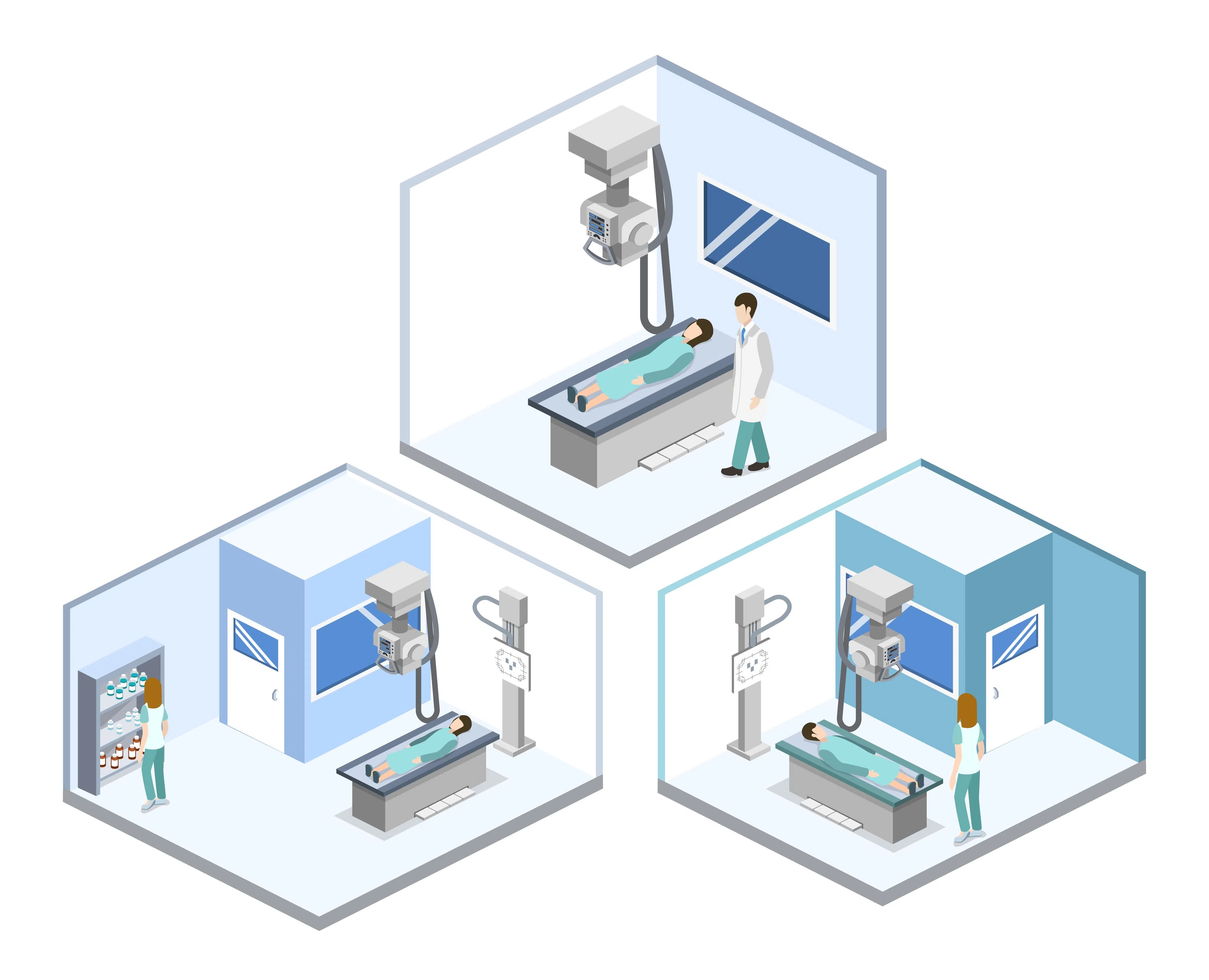 X-ray Room isometric images